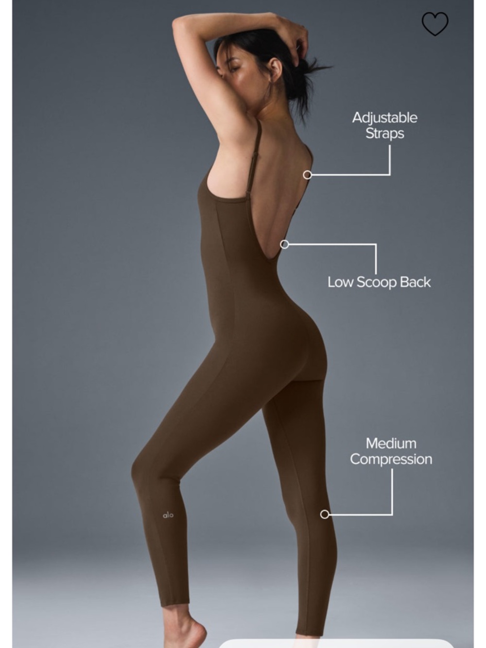 Airbrush one and done alo yoga onesie new with tags